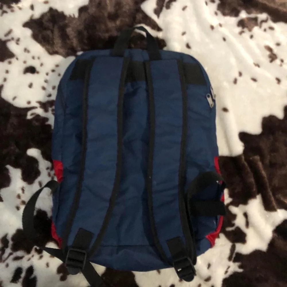Y2K Ed Hardy Blue Red Goth Punk Grunge Emo Skater Streetwear 2000 Backpack Skull